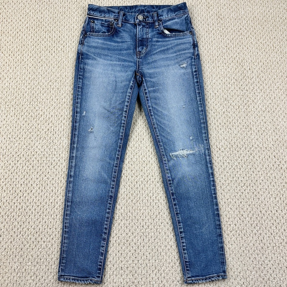 Moussy Vintage Jeans Fits Womens 26x26 Blue Distressed Denim Howa Japan Made